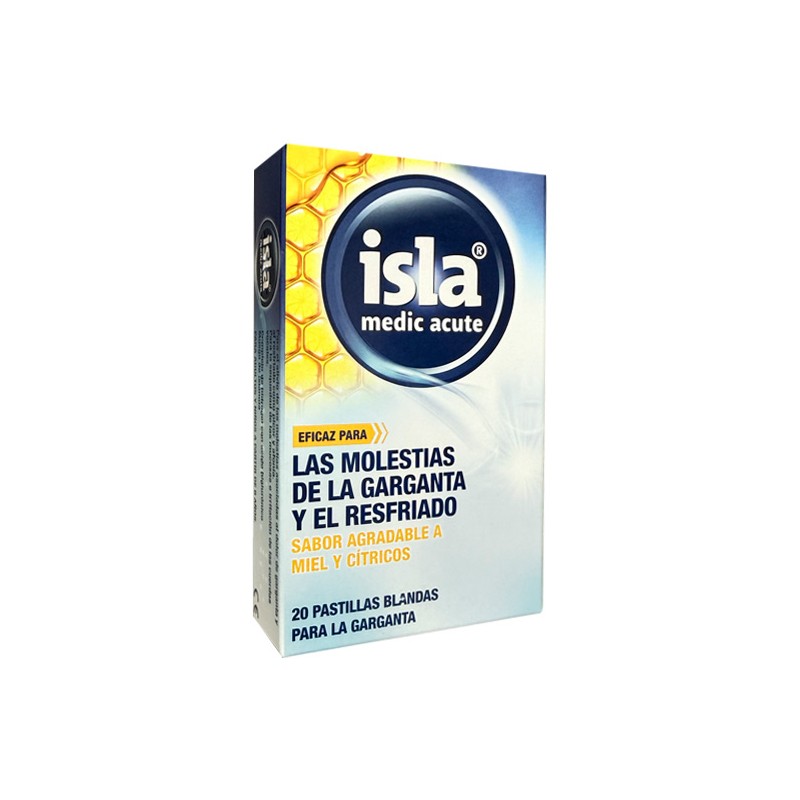 ISLA MEDIC ACUTE 20 PASTILLAS BLANDAS SABOR MIEL Y CITRICOS ISLA MEDIC ACUTE 20 PASTILLAS BLANDAS SABOR MIEL Y CITRICOS