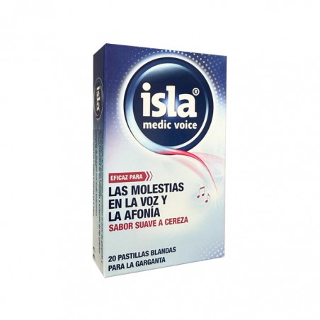  ISLA MEDIC VOICE 20 PASTILLAS BLANDAS SABOR SUAVE CEREZA 