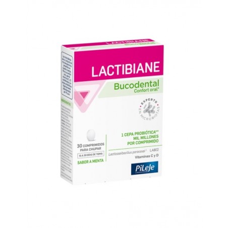  LACTIBIANE BUCODENTAL 30 COMPRIMIDOS PARA CHUPAR SABOR MENTA 