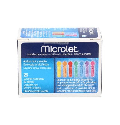 LANCETAS COLORES MICROLET...