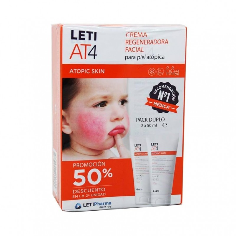 LETI AT4 FACIAL 50 ML 50% PACK 2 UD LETI AT4 FACIAL 50 ML 50% PACK 2 UD
