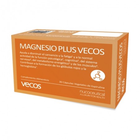  MAGNESIO PLUS VECOS + VITAMINAS B 30 CAPSULAS 