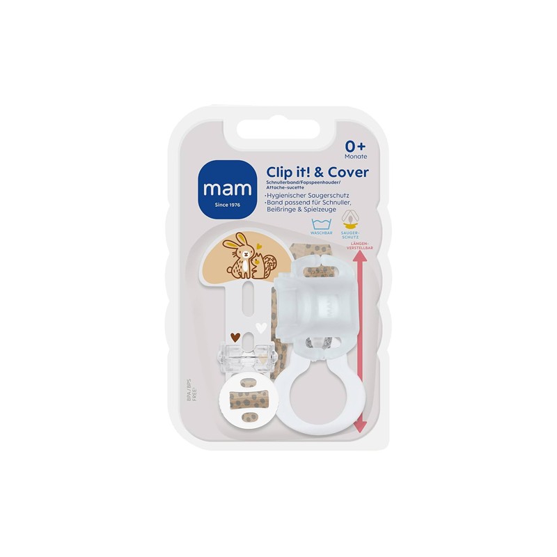MAM CLIP IT & COVER BROCHE CHUPETE Y PROTECCION NEUTRO MAM CLIP IT & COVER BROCHE CHUPETE Y PROTECCION NEUTRO