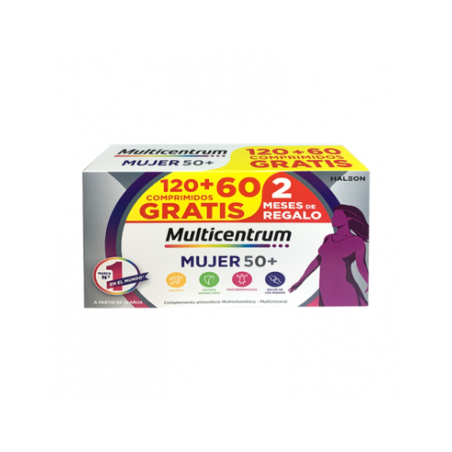  MULTICENTRUM MUJER 50+ 90 COMPRIMIDOS + 90 COMPRIMIDOS PACK PROMOCIONAL 