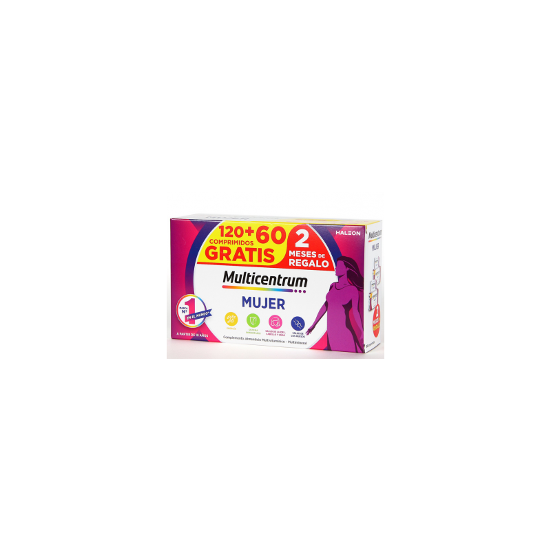 MULTICENTRUM MUJER 90 COMPRIMIDOS + 90 COMPRIMIDOS PACK PROMOCIONAL