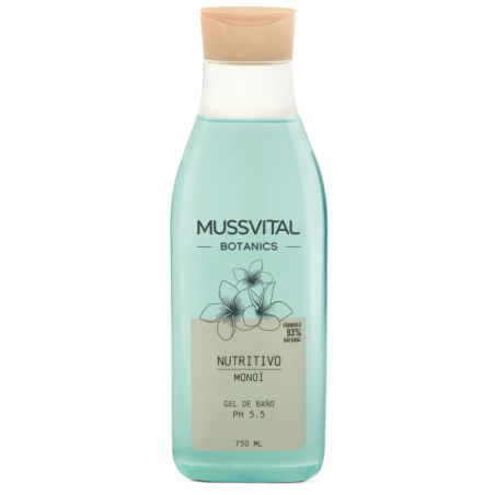  MUSSVITAL BOTANICS GEL DE BAÑO MONOI 1 ENVASE 750 ML 