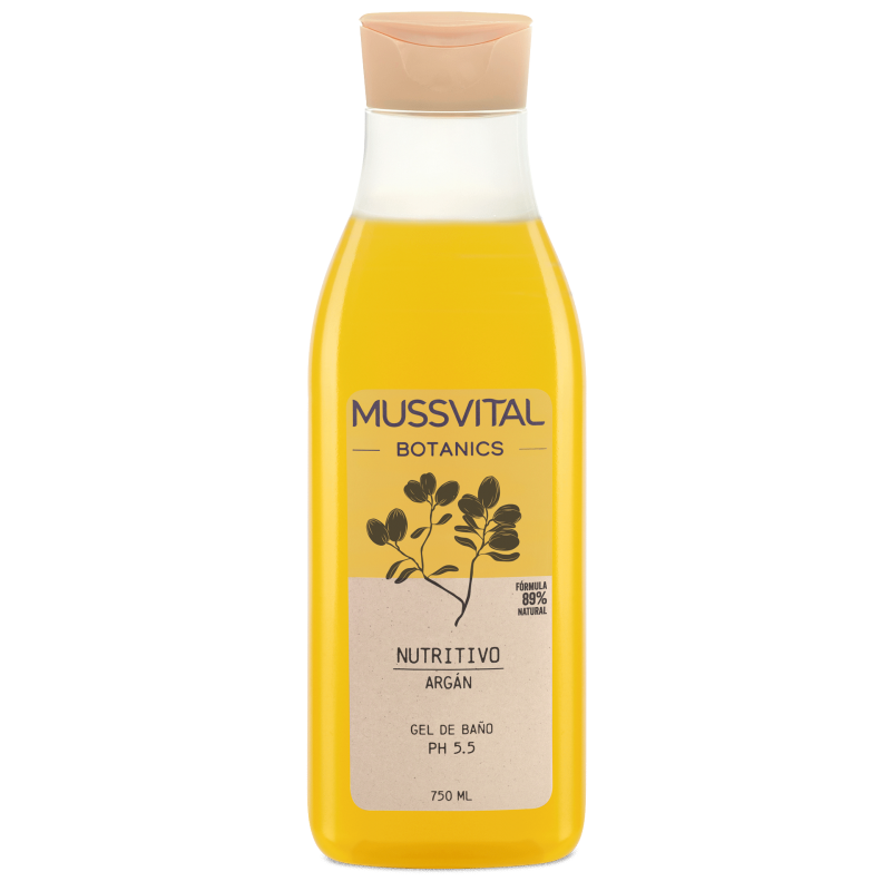 MUSSVITAL ESSENTIALS BOTANICS GEL DE BAÑO ARGAN 1 ENVASE 750 ML MUSSVITAL ESSENTIALS BOTANICS GEL DE BAÑO ARGAN 1 ENVASE 750 ML