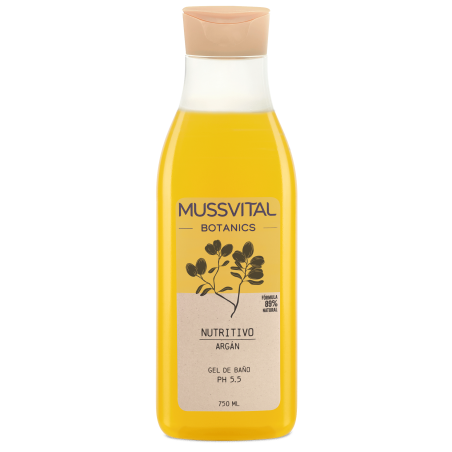  MUSSVITAL ESSENTIALS BOTANICS GEL DE BAÑO ARGAN 1 ENVASE 750 ML 
