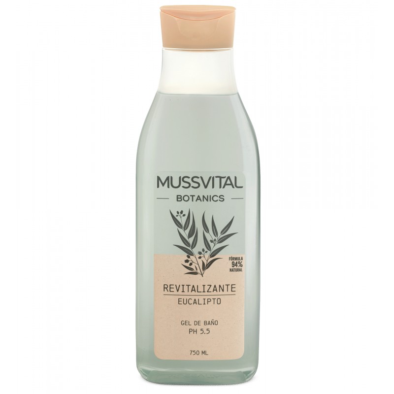 MUSSVITAL ESSENTIALS BOTANICS GEL DE BAÑO EUCALIPTO 1 ENVASE 750 ML MUSSVITAL ESSENTIALS BOTANICS GEL DE BAÑO EUCALIPTO 1 ENVASE 750 ML