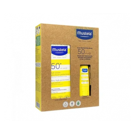  MUSTELA KIT PROTECCION SOLAR SPF50+ STICK + LECHE SOLAR 100 ML 