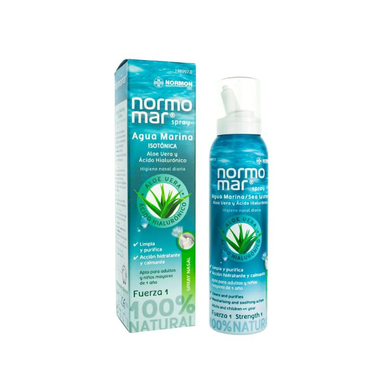NORMOMAR SPRAY AGUA MARINA ALOE VERA Y AC HIALURÓNICO 120 ML NORMOMAR SPRAY AGUA MARINA ALOE VERA Y AC HIALURÓNICO 120 ML
