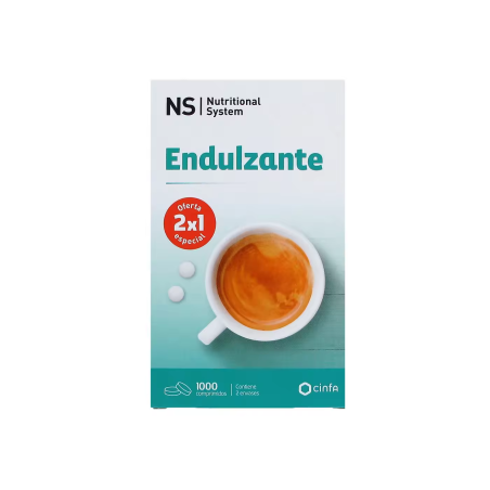  NS ENDULZANTE 2 ENVASES 500 COMPRIMIDOS 
