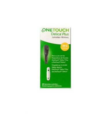 ONETOUCH DELICA PLUS LANCETAS 25 LANCETAS