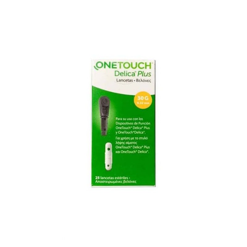 ONETOUCH DELICA PLUS LANCETAS 25 LANCETAS ONETOUCH DELICA PLUS LANCETAS 25 LANCETAS