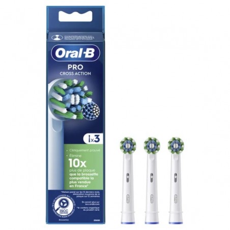  ORAL-B PRO CROSS ACTION RECAMBIO 3 CABEZALES 