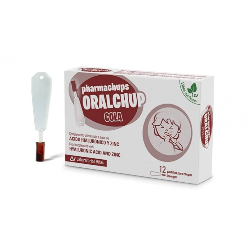 ORALCHUP PHARMACHUPS 12 PASTILLAS PARA CHUPAR SABOR COLA
