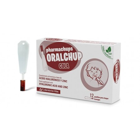  ORALCHUP PHARMACHUPS 12 PASTILLAS PARA CHUPAR SABOR COLA 