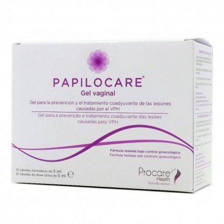  PAPILOCARE GEL VAGINAL 21 CANULAS MONODOSIS 5 ML 