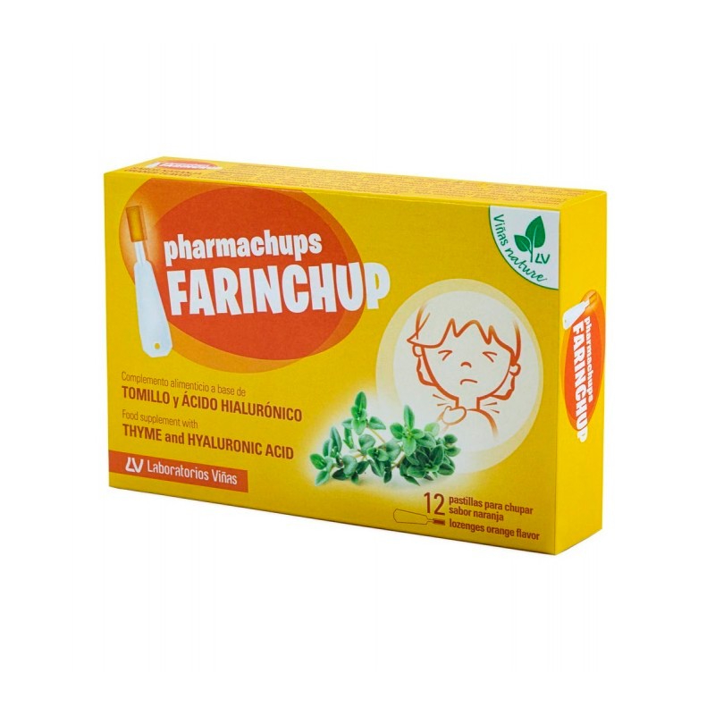 PHARMACHUPS FARINCHUP 12 PASTILLAS SABOR NARANJA PHARMACHUPS FARINCHUP 12 PASTILLAS SABOR NARANJA