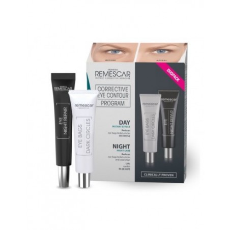  REMESCAR PROGRAMA CORRECTOR CONTORNO DE OJOS BOLSAS Y OJERAS + REPARADOR NOCHE 2 UNIDADES 8 ML 