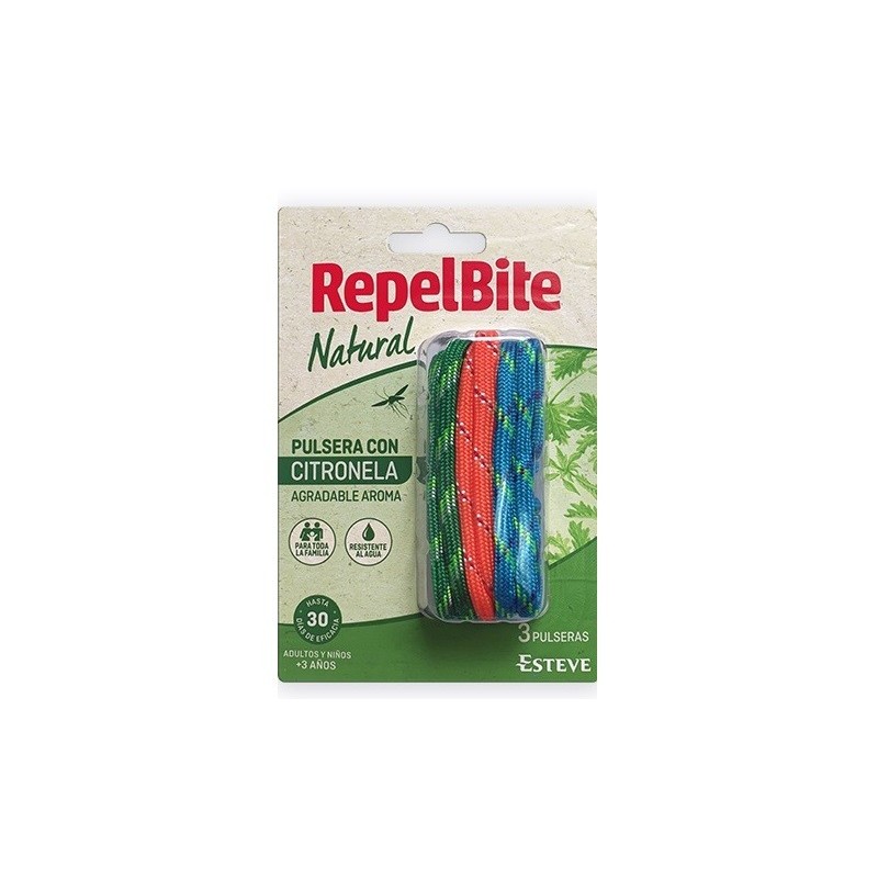 REPEL BITE NATURAL PULSERA DE CUERDA CON CITRONELA 3 UNIDADES REPEL BITE NATURAL PULSERA DE CUERDA CON CITRONELA 3 UNIDADES