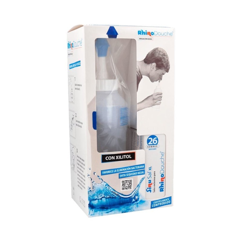 RHINODOUCHE JUNIOR PACK IRRIGADOR NASAL+ 26 SOBRES MEZCLA DE SALES 2.5 G RHINODOUCHE JUNIOR PACK IRRIGADOR NASAL+ 26 SOBRES MEZCLA DE SALES 2.5 G