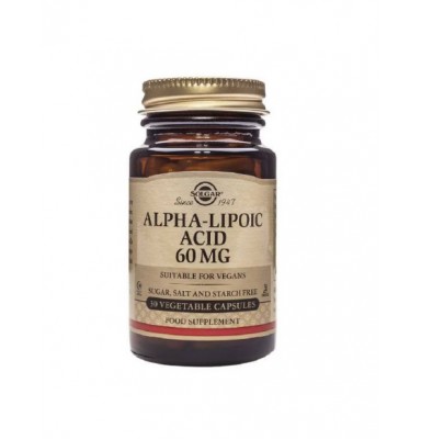 SOLGAR ACIDO ALPHA LIPOICO 60 MG 30 VEGICAPS