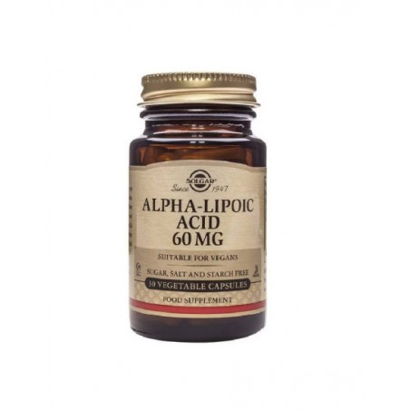  SOLGAR ACIDO ALPHA LIPOICO 60 MG 30 VEGICAPS 