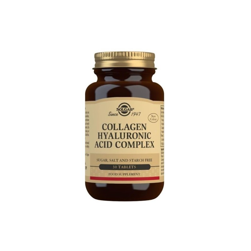 SOLGAR ACIDO HIALURONICO COMPLEX CON COLAGENO 120 MG 30 COMPRIMIDOS SOLGAR ACIDO HIALURONICO COMPLEX CON COLAGENO 120 MG 30 COMPRIMIDOS