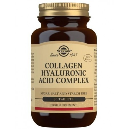  SOLGAR ACIDO HIALURONICO COMPLEX CON COLAGENO 120 MG 30 COMPRIMIDOS 