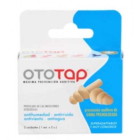  TAPONES OIDOS OTOTAP GOMA PREMOLDE 2 UDS 