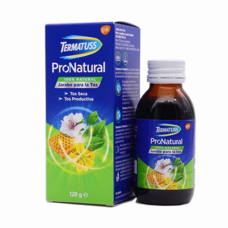 TERMATUSS PRONATURAL JARABE PARA LA TOS 1 FRASCO 128 G TERMATUSS PRONATURAL JARABE PARA LA TOS 1 FRASCO 128 G