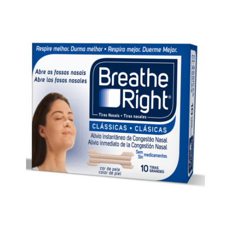  TIRA NASAL ADH BREATHE RIGHT T-GDE 10UDS 