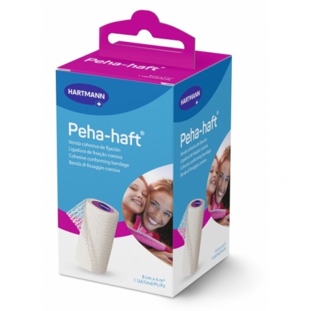  VENDA ELASTICA COHESIVA PEHA-HAFT EASY WHITE 1 UNIDAD 4 M X 8 CM 