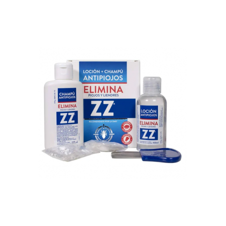  ZZ LOCION + CHAMPU ANTIPIOJOS 1 ENVASE 100 ML +125 ML 