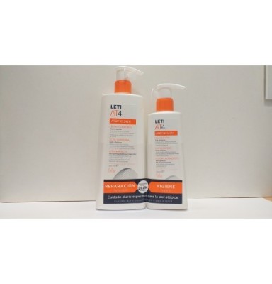 PACK LETI AT4 LECHE CORPORAL 500 ML + GEL DE BAÑO 250 ML