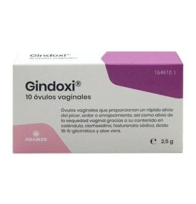 GINDOXI OVULOS VAGINALES 10 UDS