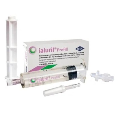 IALURIL PREFILL JERINGA PRECARGADA CON ADAPTADOR LUER LOCK Y IALUADAPTER 800 MG / 50 ML