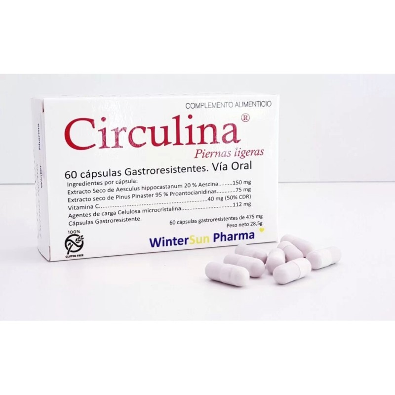 CIRCULINA PIERNAS LIGERAS 475 MG 60 CAPS
