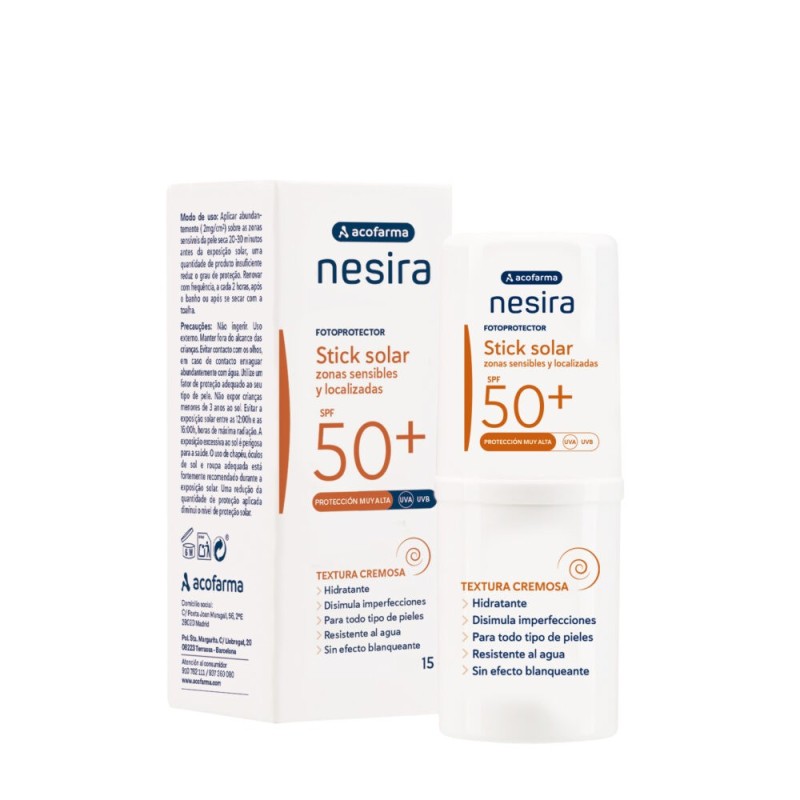 STICK SOLAR ACOFARDERM SPF50 ZONAS SENSI