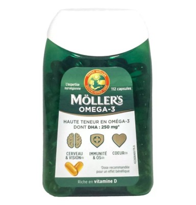 MOLLER´S OMEGA 3 VITAMINA A,D,E 112 CAPSULAS