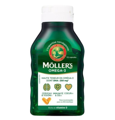 MOLLER´S OMEGA 3 VITAMINA A,D,E 112 CAPSULAS