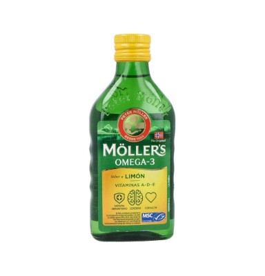 MOLLER´S ACEITE OMEGA 3 250 ML SABOR LIMON