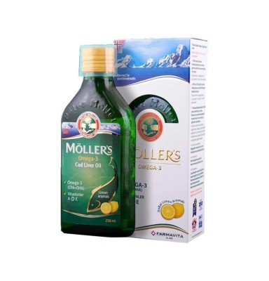 MOLLER´S ACEITE OMEGA 3 250 ML SABOR LIMON