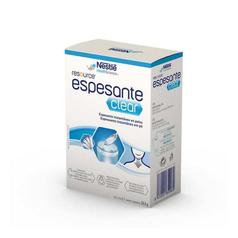 RESOURCE ESPESANTE CLEAR 24 SOBRES SABOR NEUTRO