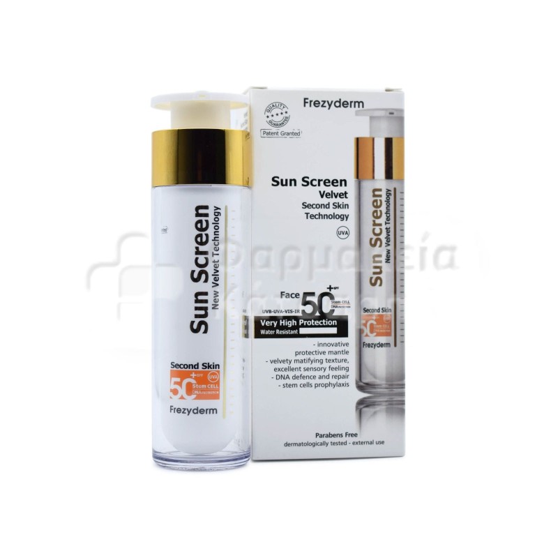 FREZYDERM VELVET SUNSCREEN FACIAL SPF50+ 50 ML