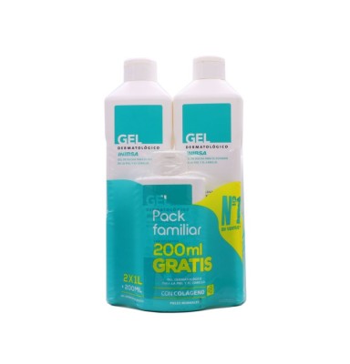 Inibsa Gel Dermatológico 1 Envase 1 l + 1 Envase 200 ml Pack Viaje