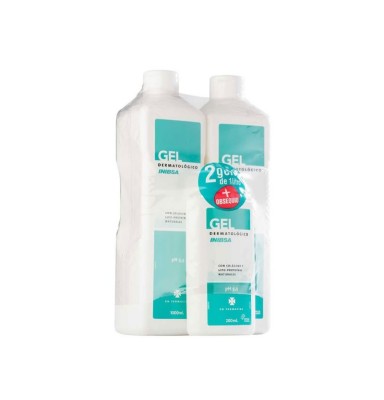 Inibsa Gel Dermatológico 1 Envase 1 l + 1 Envase 200 ml Pack Viaje