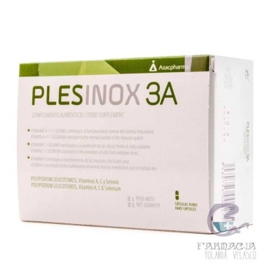 PLESINOX 3A 30 CAPSULAS