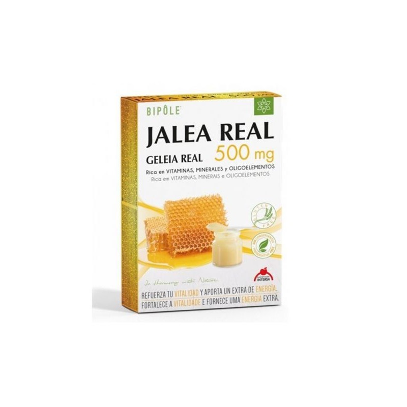 BIPOLE JALEA REAL 500 MG 20 AMPOLLAS